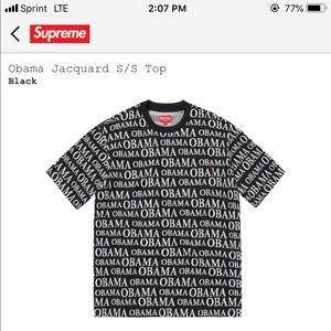 NWT Supreme S/S Obama Jacquard Tee